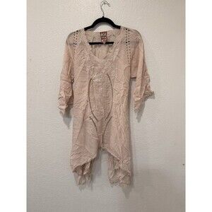 johnny was tunic embroidered blouse Sz Small